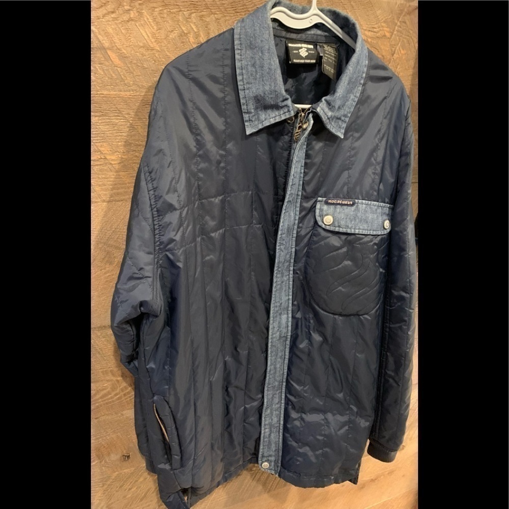 Roca Wear Mens Transition Seasons Coat. Blue. L